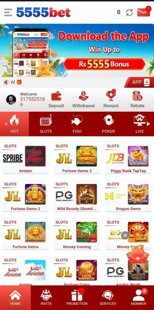 555Bet game 